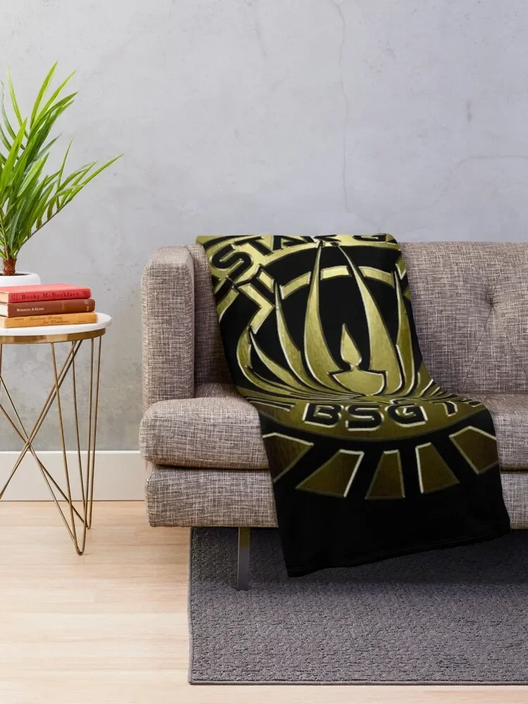 Battlestar Galactica Crest (Metal) Throw Blanket Travel sofa bed Sofa Throw Blankets