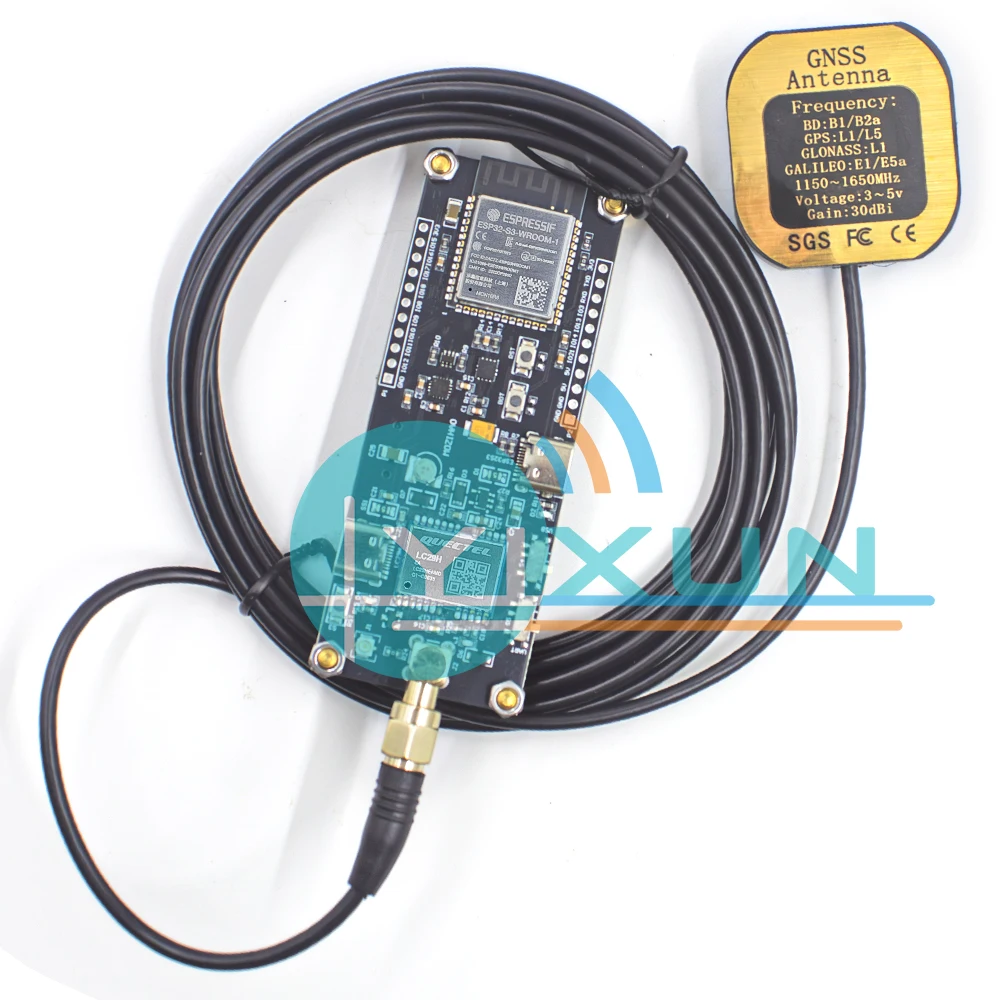 module-double-cœur-esp32-s3-wroom-1-n16r8-wifi-bt-50-avec-carte-de-developpement-rtk-lc29h-double-bande-l1-l5-gps-glonass-galileo-centimetre