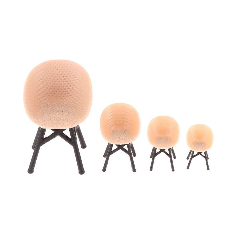 1PC Poppenhuis Miniatuur Simulatie Balkon Rotan Stoelen Meubels Model Poppenhuis Accessoires Decoratie Speelgoed