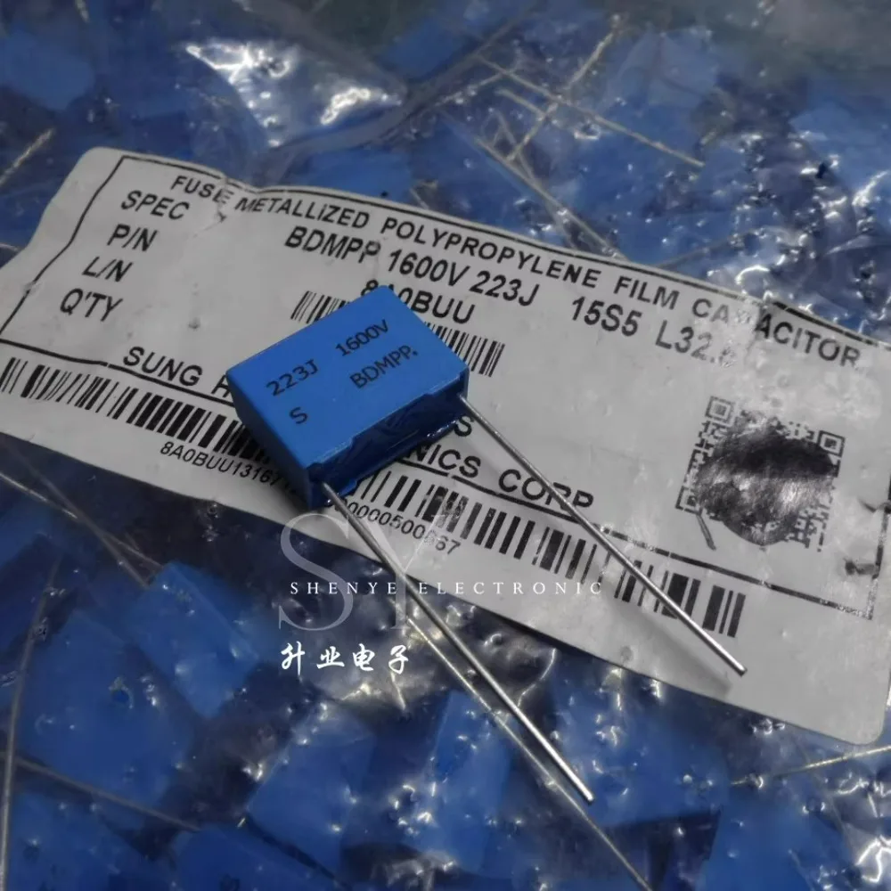 10 قطعة 0.022 فائق التوهج/1600 فولت 22nf 223 العلامة التجارية الجديدة 15 مللي متر فيلم مكثف