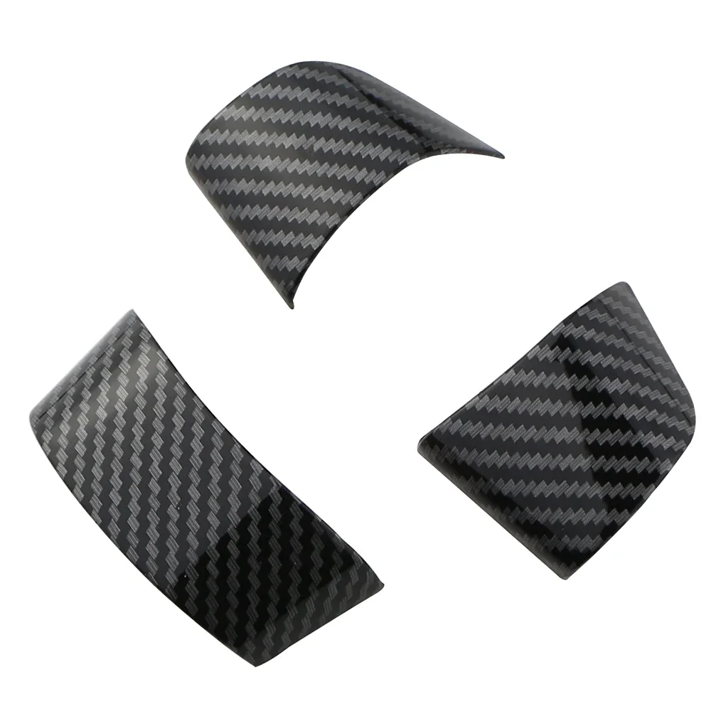 Carbon Fiber Steering Wheel Buttons Panel Cover Trim for Ford Focus 2 MK2 2005 - 2011 Interior Car Stickers Accessories