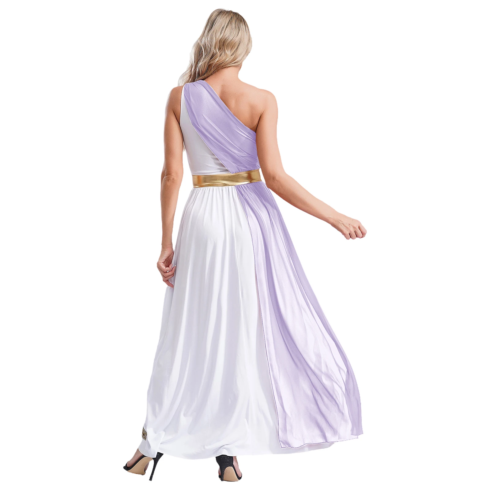 Women Praise Lyrical Dance Dress Ballroom Ballet Dancing Church Choir Stage Performance Dancewear Sleeveless Ancient Greek Dress