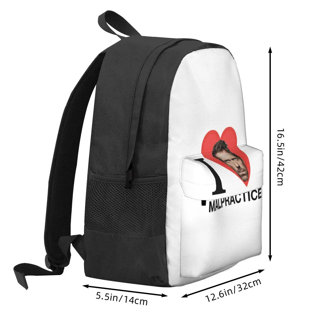 House MD Malpractice Enthusiast Merch Backpack Student BookBag Children School Bag Laptop Shoulder Bags for Boys Girls