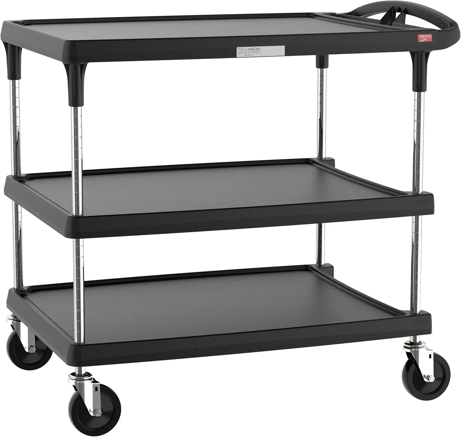 ro Mycart Plus Utility Cart - Choose-Your-Height Adjustable Heavy Duty Rolling Cart For Home, Commercial And Industrial Use