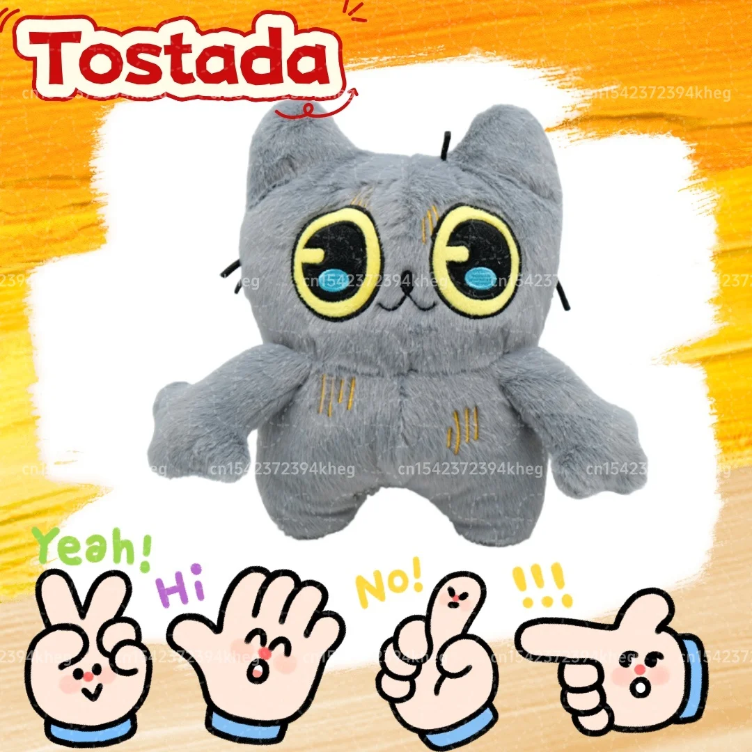 

Tostada плюшевая игрушка Tostada Cat плюшевая кукла Tostada Kawaii аксессуары мягкие игрушки на день рождения, Хэллоуин, Рождественский подарок
