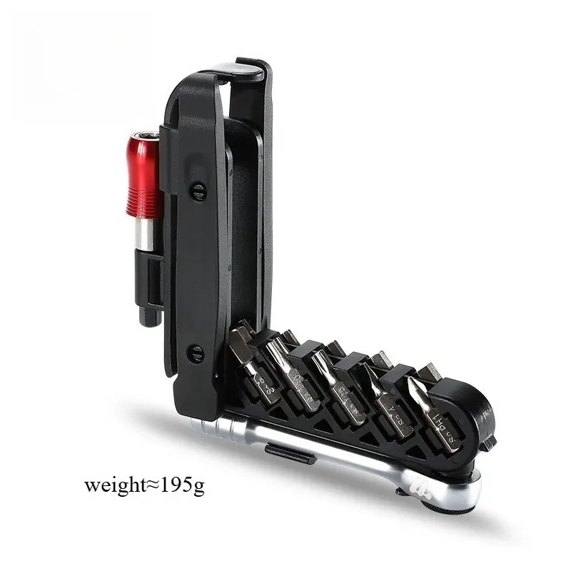Portable Ratchet Wrench Kit Multifunction Bicycle Tools 14 In 1 Multitool Set Tyre Lever MTB Road Bike Gadgets