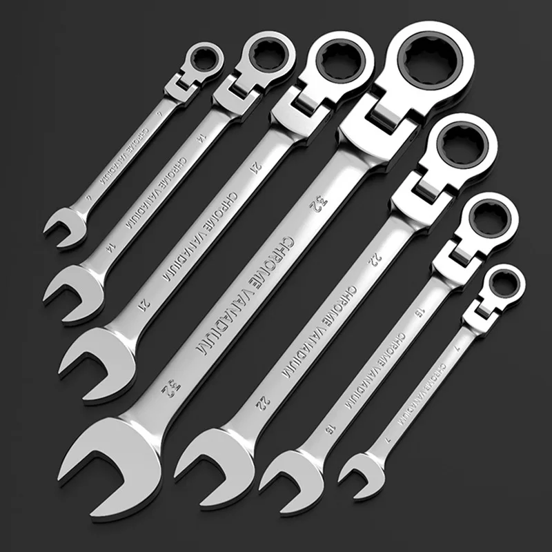 12/14pcs 8-24mm Flexiable Head Quick Wrench Set Spanner with Bag for Bicycle Motorcycle Car Repair Mechanical Tool