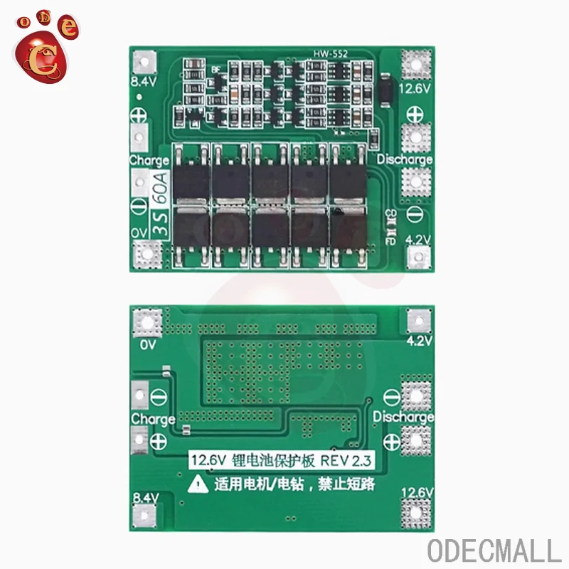 3S 4S 40A Li-ion Lithium Battery 18650 Charger PCB BMS Protection Board with Balance For Drill Motor 14.8V 16.8V Lipo Module