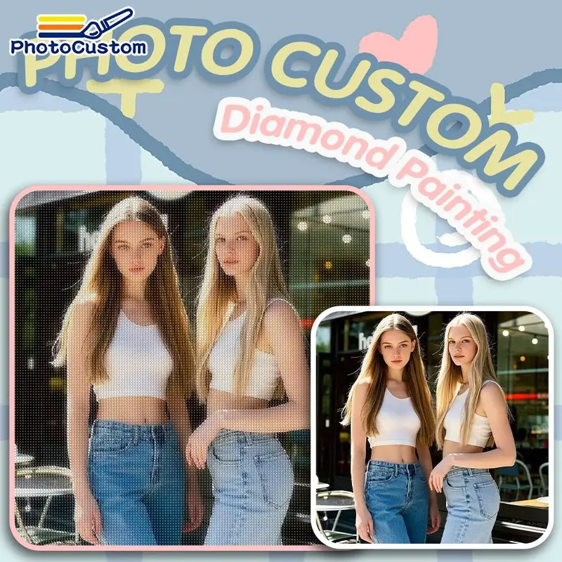 

PhotoCustom Full Round/Square Diamond Painting Diy Embroidery Pictures Homemade Gift Cross Stitch Gifts Customize Your Own