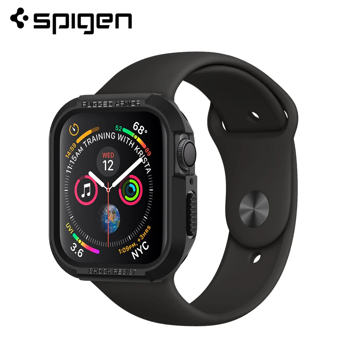 Wytrzymałe etui pancerne Spigen do Apple Watch Series 9/8/7/6/5/4/SE (45/44 mm) (41/40 mm)