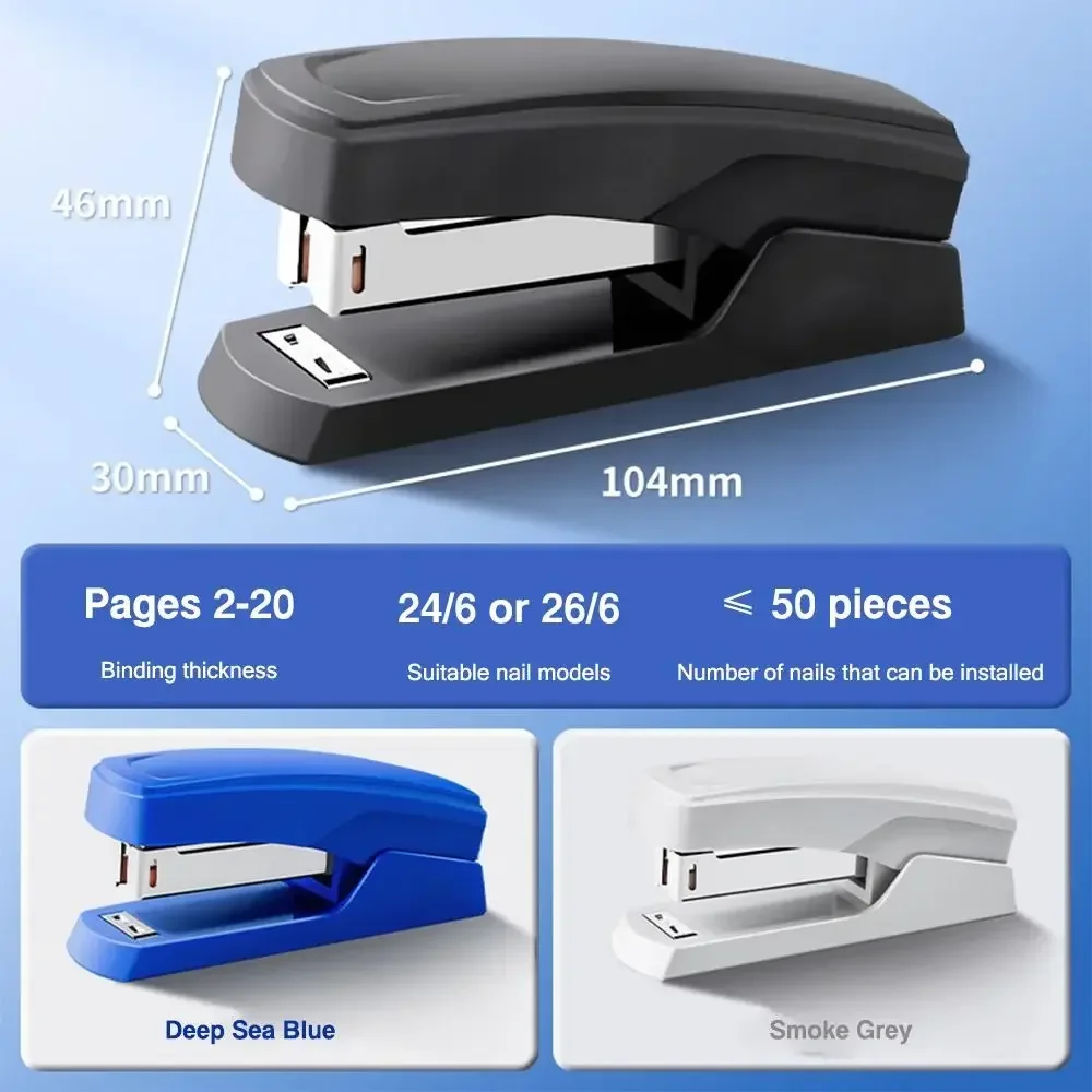 Large Labor-saving Stapler Multifunctional Heavy Duty Stapler Use 24/6 Staples Effortless Long Stapler Manual Stapling Machine