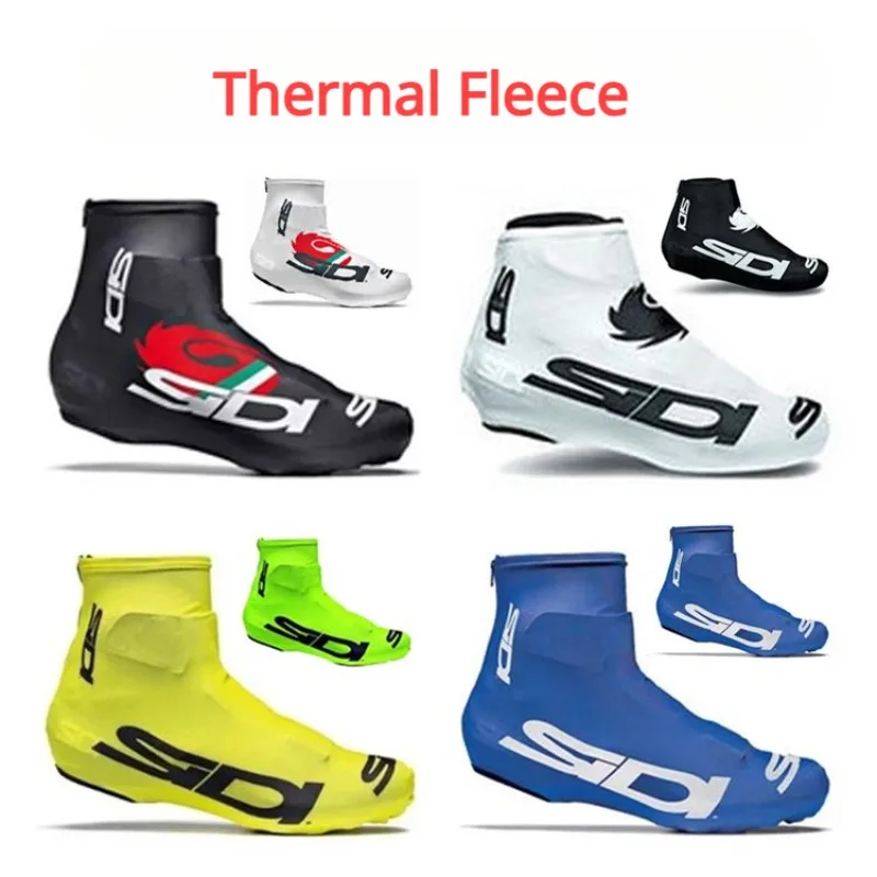 1 pair Cycling Shoe Covers Fleece Thermal Dustproof Man Woman Overshoes Road Bicycle Bike MTB Winter Cycling Shoe Cover