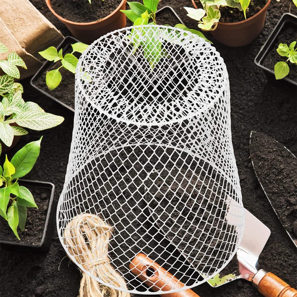 

4 Pcs Plant Protection Cover Reusable Protector Protective Yard Cage Iron Accessory