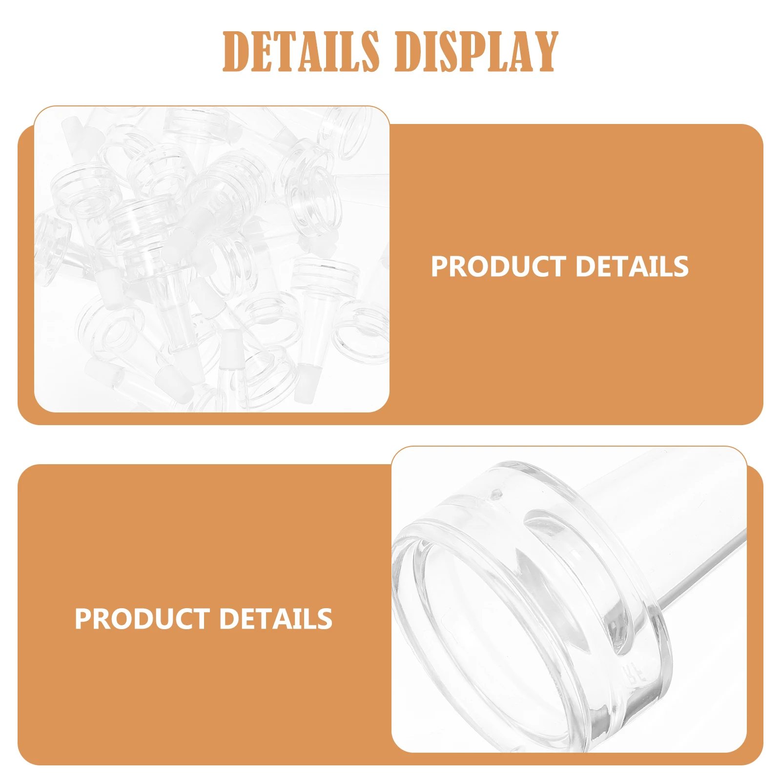 

100pcs Vial Bottle Horn Caps Square Sealing Silicone Covers Transparent Travel Bottles Portable
