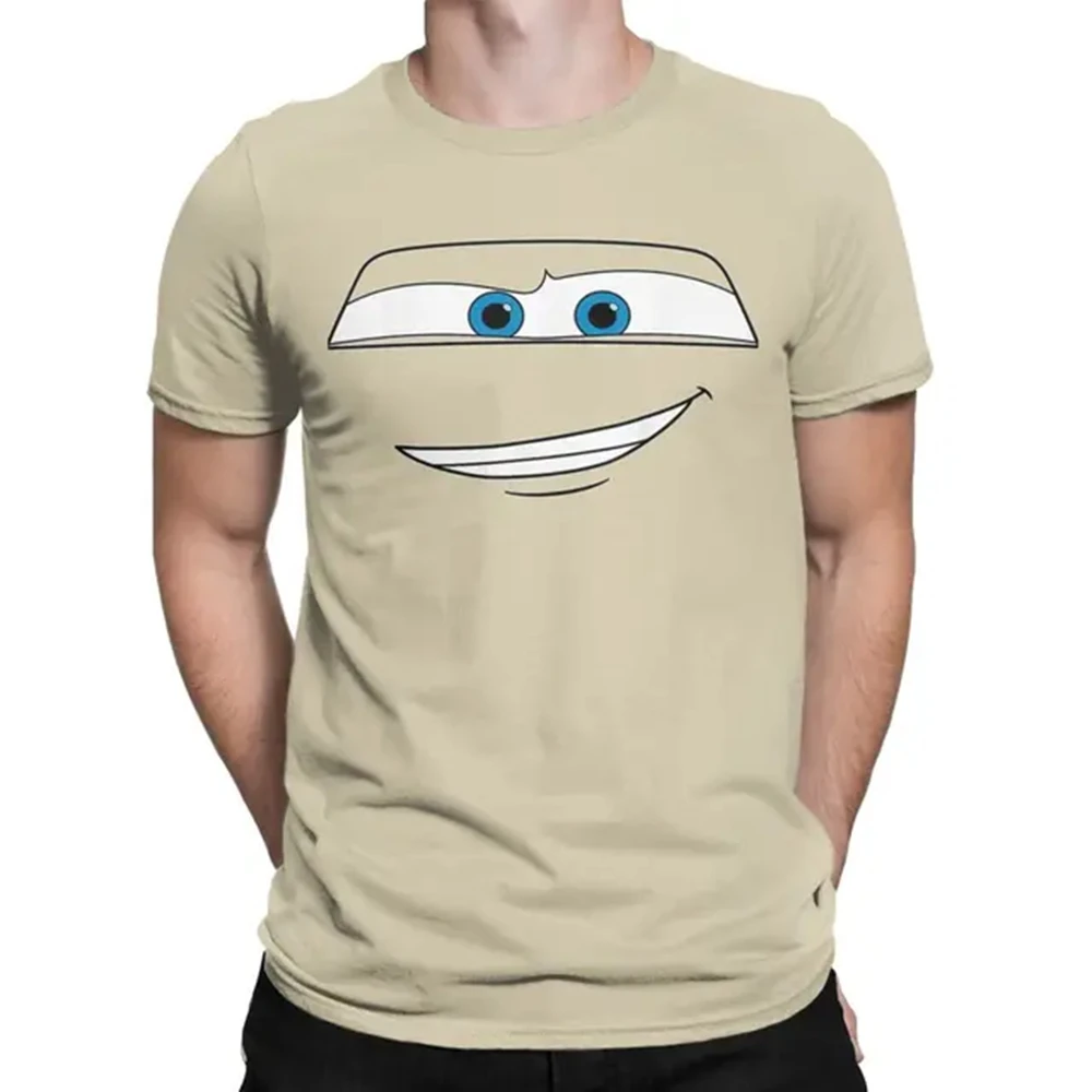 Lightning McQueen Croc Pixar Cars T-Shirt Men Leisure Cotton Tee Shirt Crewneck Short Sleeve T Shirt New Arrival Clothes 72521