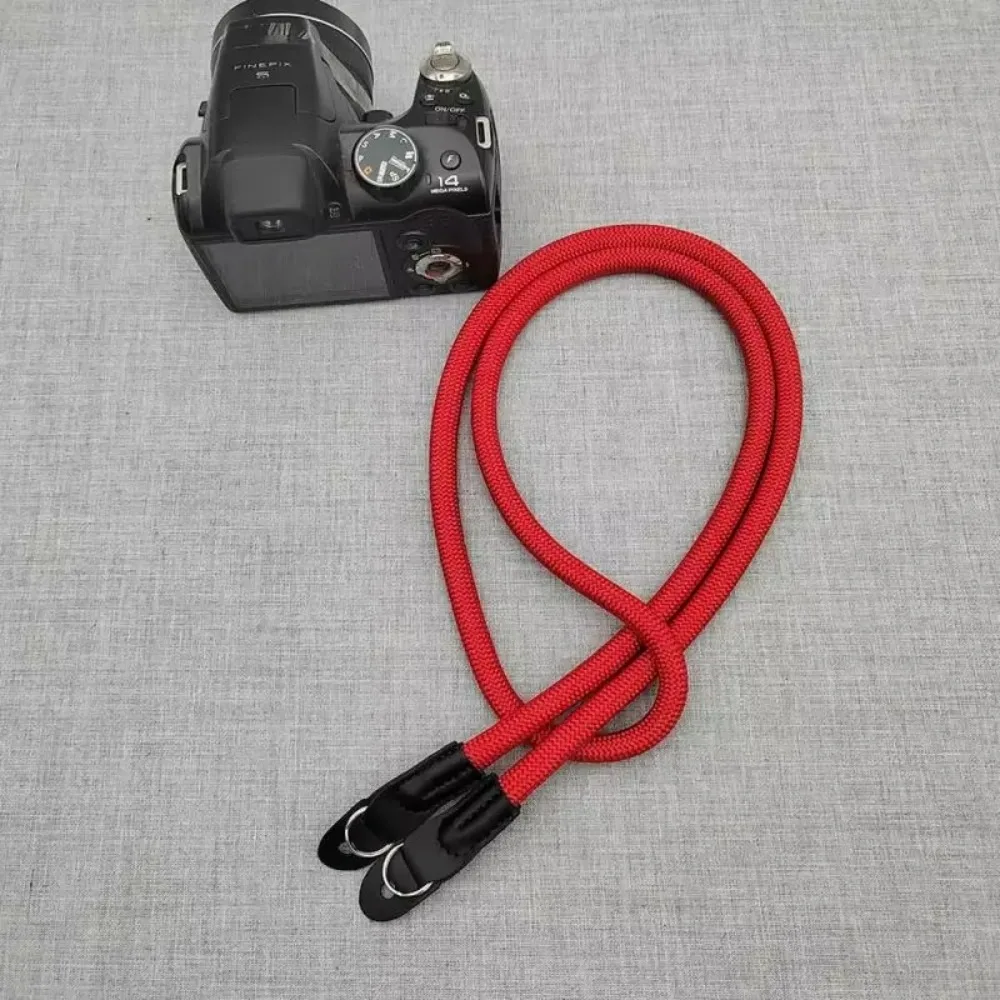حزام كتف للكاميرا من النايلون قابل للتعديل لأمن DSLR SLR Nikon Panasonic Leica Fujifilm حزام رقبة الكاميرا المتين