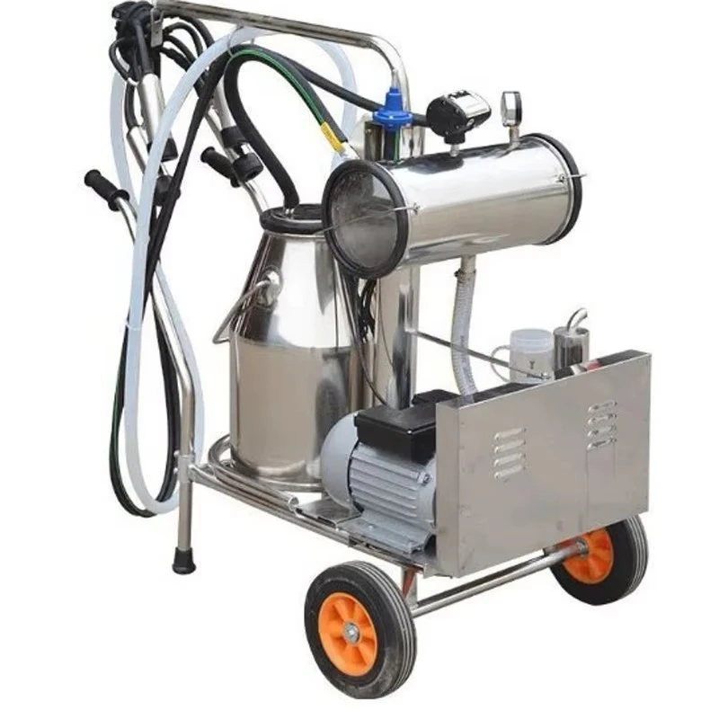 Automatic Milking Vacuum Pump Portable Goat Milker Milk Collection Machine From Cow for Dairy Farm