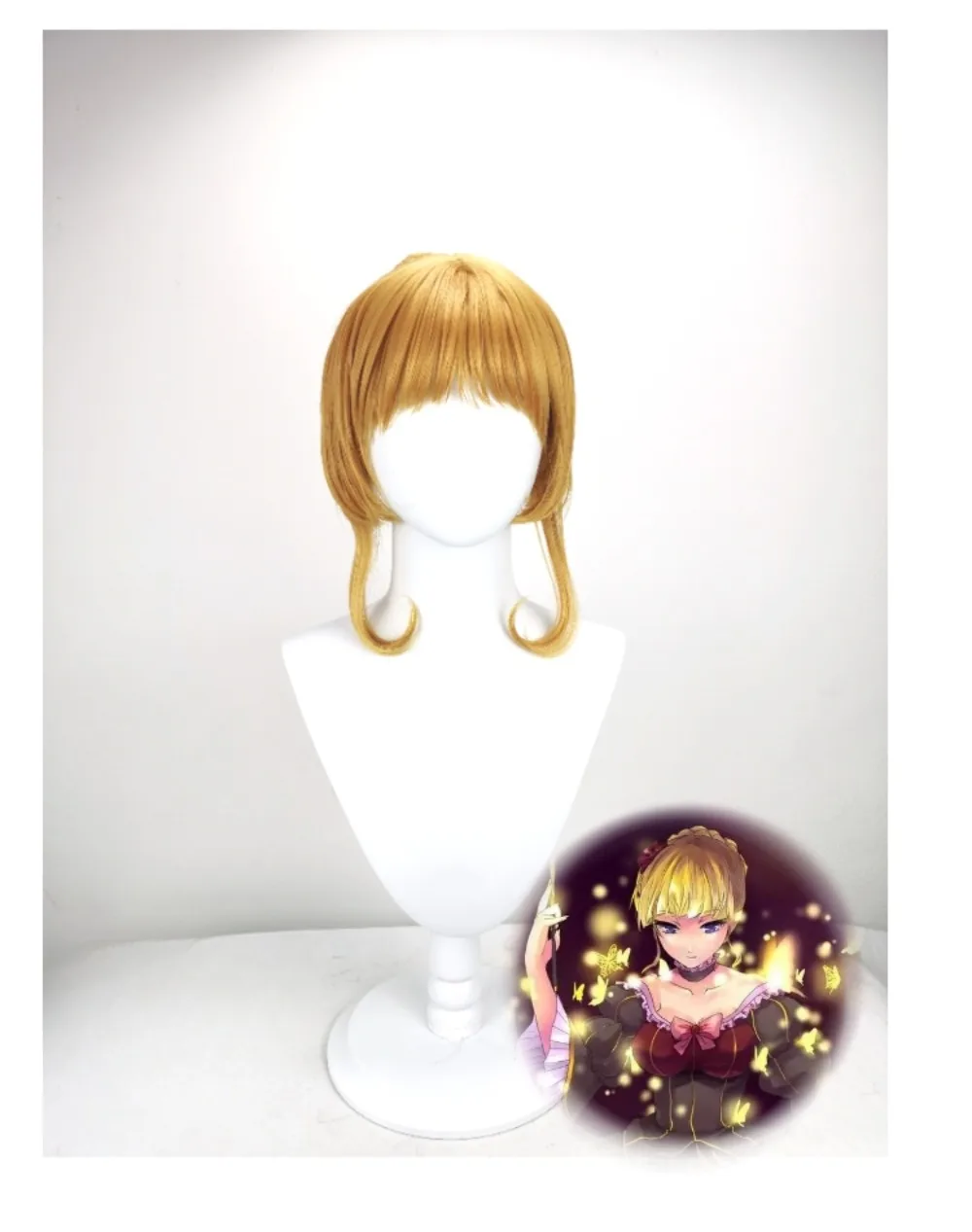 

Беатрис Уминеко When They Cry Косплей Парик Золотистая Блондинка Twin Drills Волосы