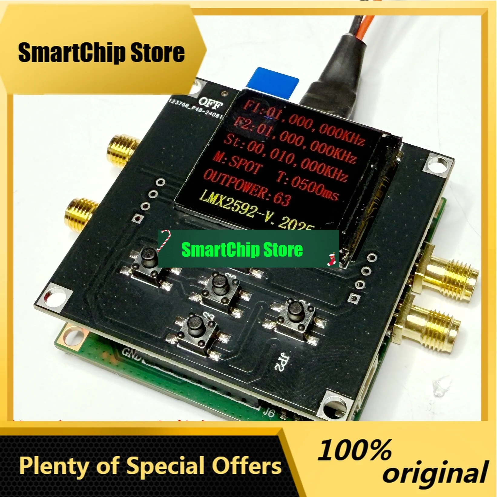 SmCpLmx2592 Frequency Source Module Phase Lock Loop Low Noise 10ghz Broadband Output Supports Tft Master Control