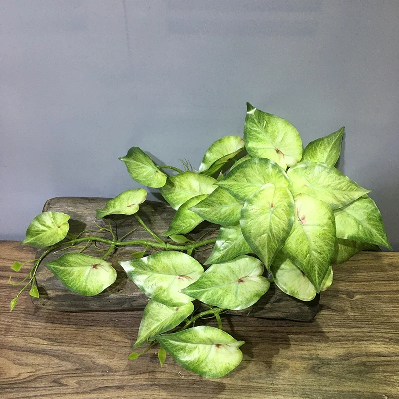 Große 22'' Künstliche Hängen Pflanzen Gefälschte Farne Blätter Kunststoff Begonie Leafs Wand ForHome Zimmer Garten Hochzeit Girl – Detail 13