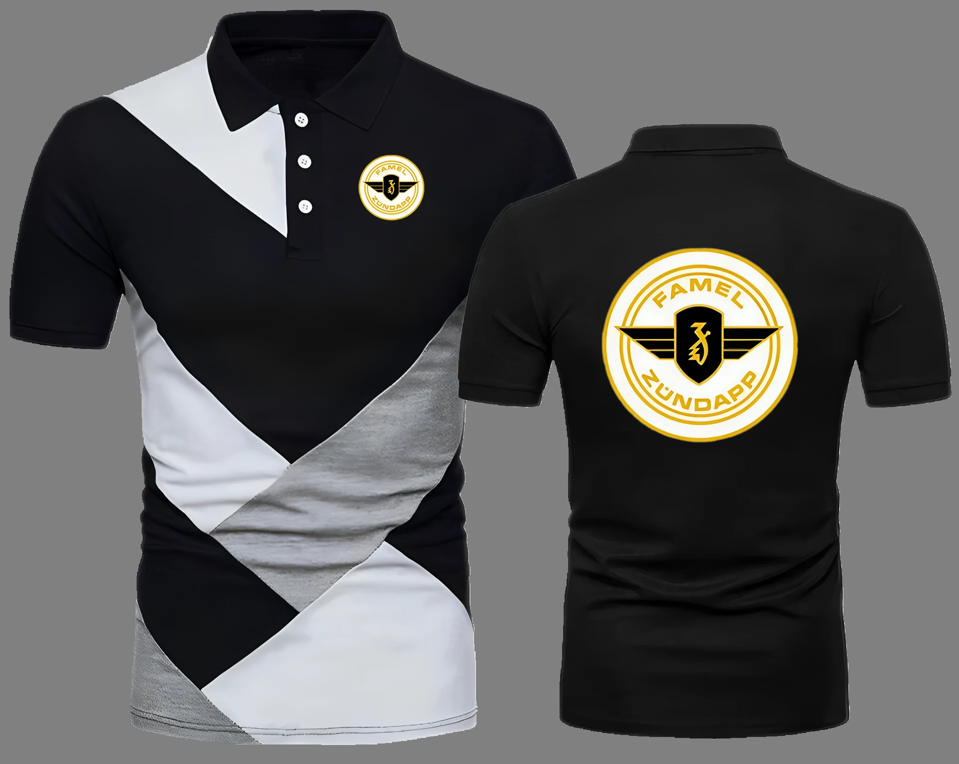 zundapp-camisa-polo-de-motocicleta-moda-2025-novo-homem-verao-f1-contraste-cor-manga-curta-classico-fino-ajuste-camisa-polo-de-golfe