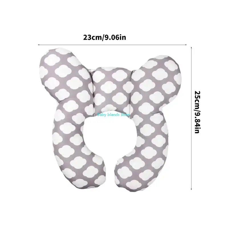 K92D miękka pulchna poduszka na szyję dziecięcą poduszkę poduszki w kształcie głowy do wózków do wózków fotelik samochodowych