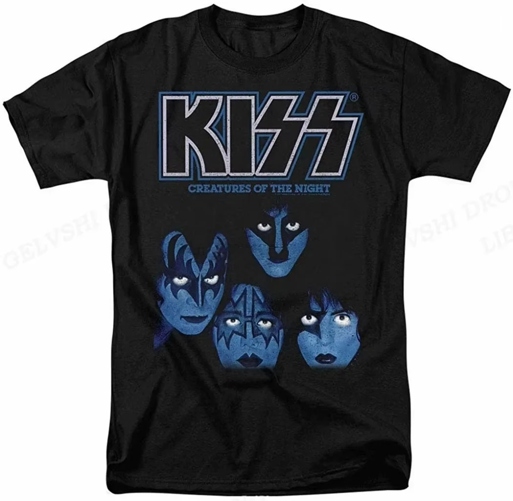 

2025 new Kiss Band T Shirt Men Women Fashion T-shirt Cotton Tshirt Kids Hip Hop Tops Tees Unisex Camisetas Hombre Tops Rock Band