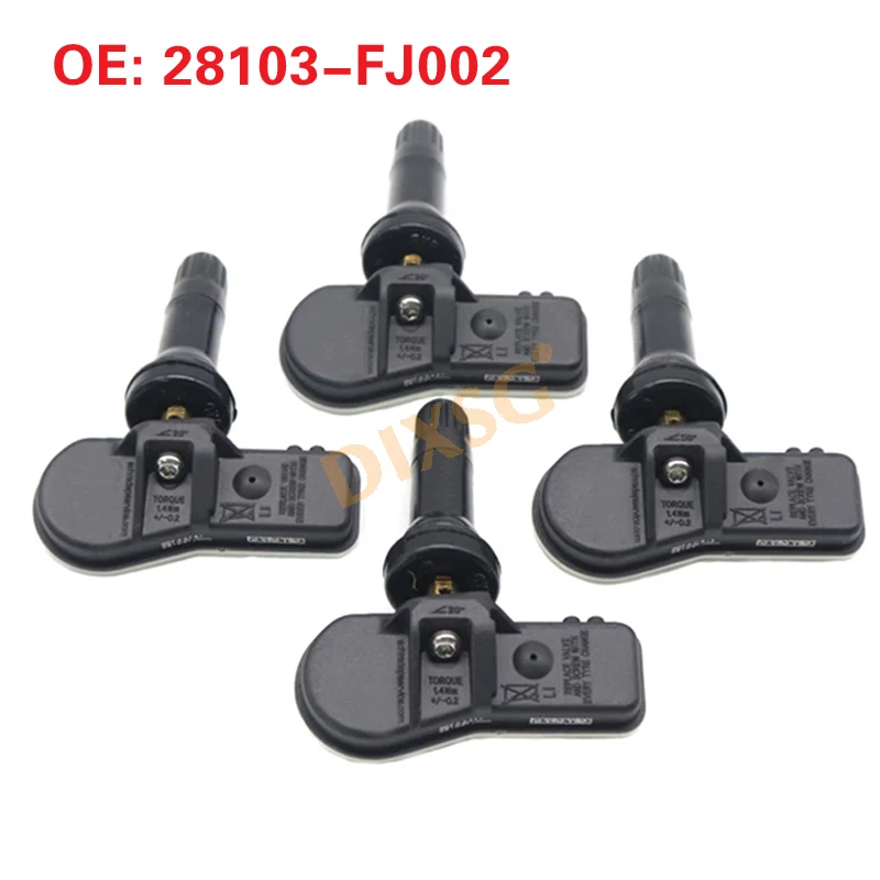 4pcs 28103-FJ002 28103-FJ000 Car Tire Pressure Monitor Sensor For Subaru Forester Impreza Legacy Justy Outpack Trezia WRX TPMS