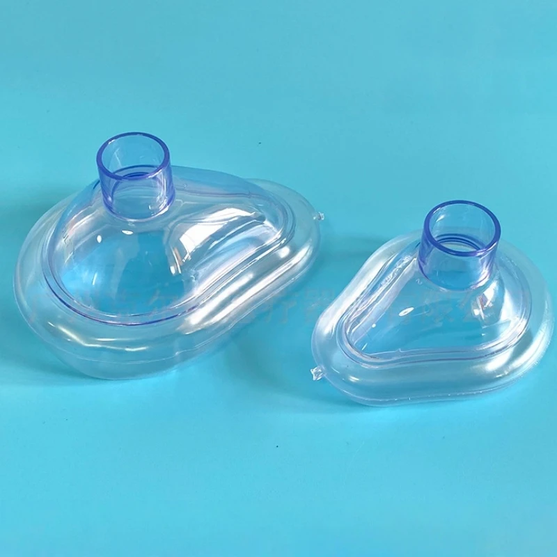 PVC Inflatable Respiratory Anesthesia Mask Anti Asphyxiation Device for Adult Child First Aid Emergency Medical Accessory