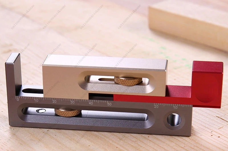 For HONGDUI Woodworking Saw Table Saw Seam Adjuster, Tenon Maker with Adjustable Length Compensation Block