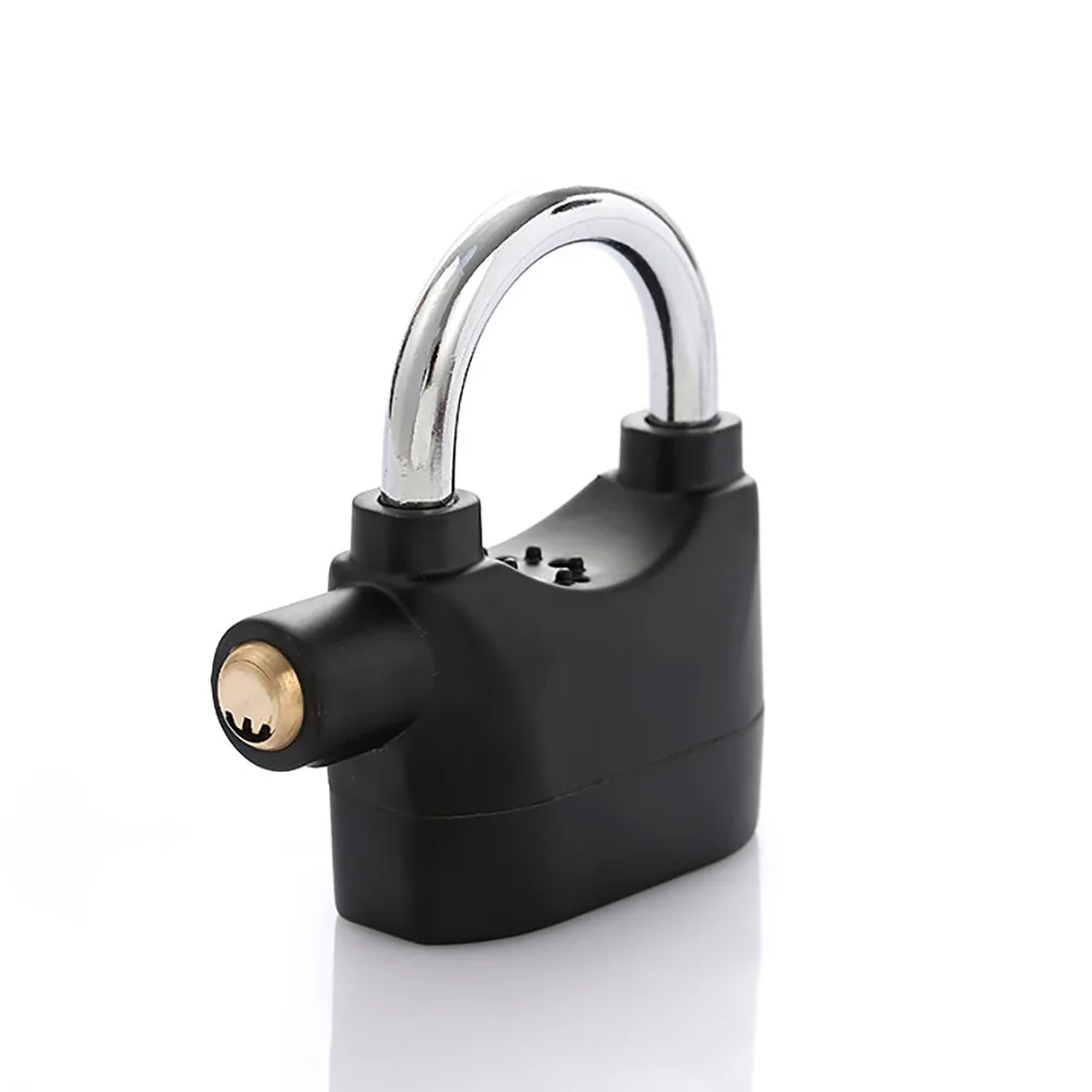 

Alloy Padlock for Bike Anti Rust Siren Electric Motorbike Lock Durable Suitable Bicycles Motorcycle Scooter Theft Prevention
