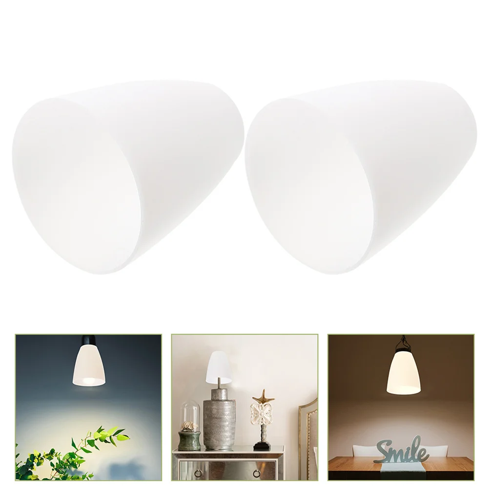 

4 Pcs Plastic Lampshade Decorative Shades for Wall Accessories Dustproof Simple Cover Desk Study