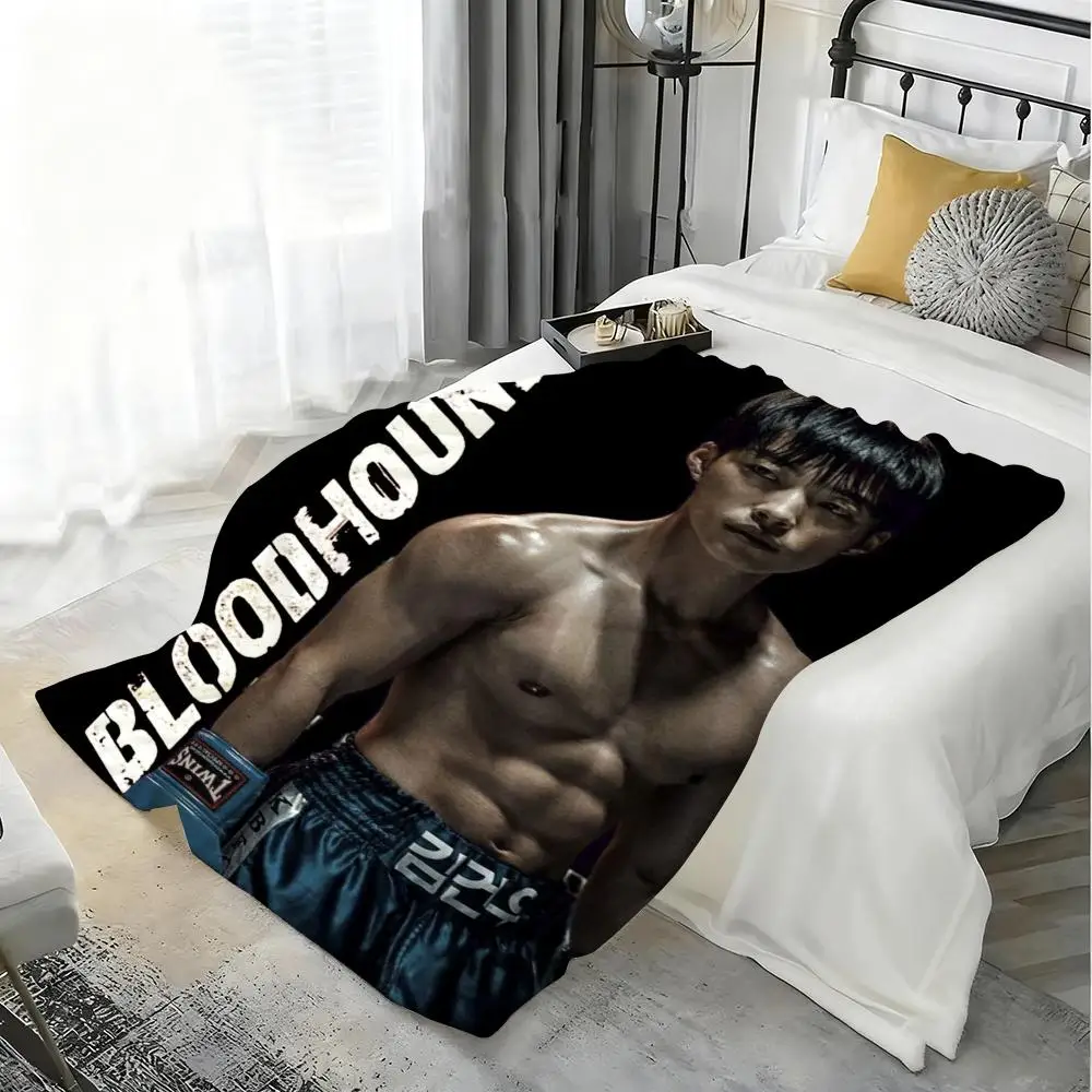 

B-Bloodhounds Movie Kdrama Throw Thick Flannel Blanket Lightweight Warm Cozy Skin-Friendly Throw for Sofa Bed Office Winter Use