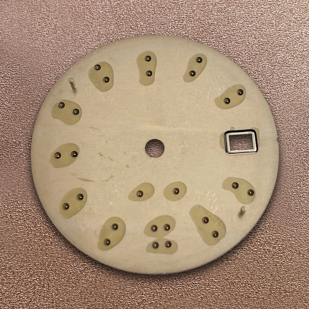 30.5mm S Logo Dial Suitable For NH35 Janpan Movement Green Luminous High Quality Nautilus Watch Modification Accessories