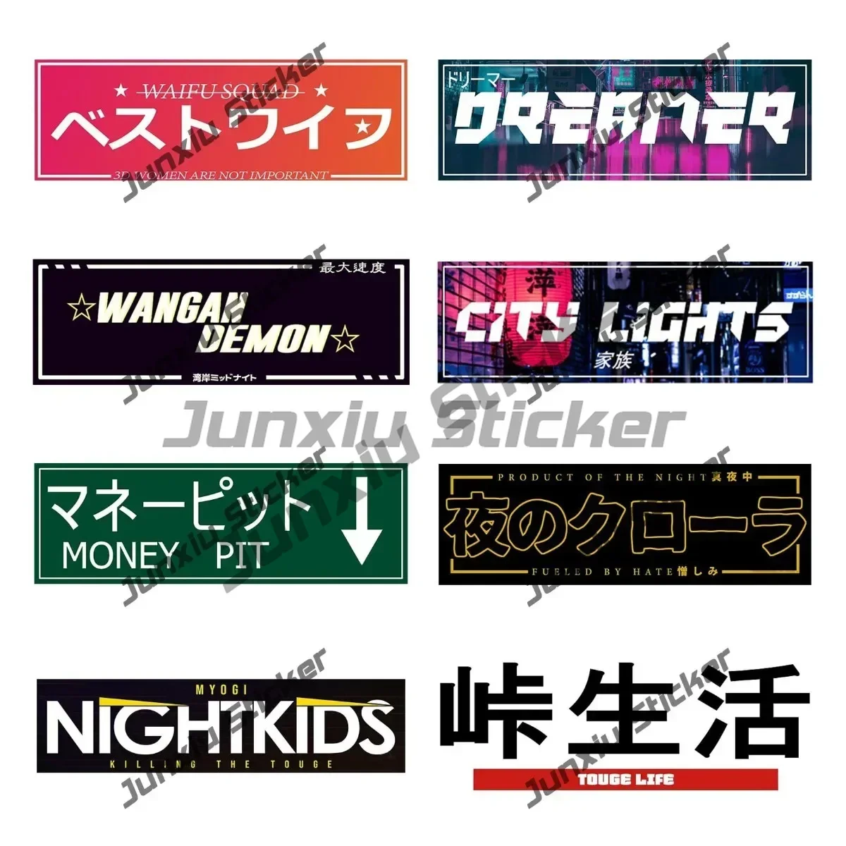 

Creative Sticker Japanese Tokyo JDM Slap Car Stickers for Car Motorcycle Caravan Waterproof Anime Car Accessoires Vinyl Decals
