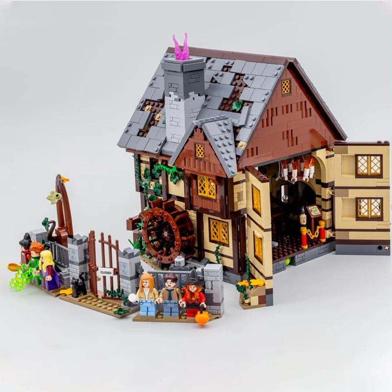MOC Street View modèle Halloween Hocus Pocused sorcière Sanderson maison bâtiment sœur chalet blocs briques Festival fête cadeaux