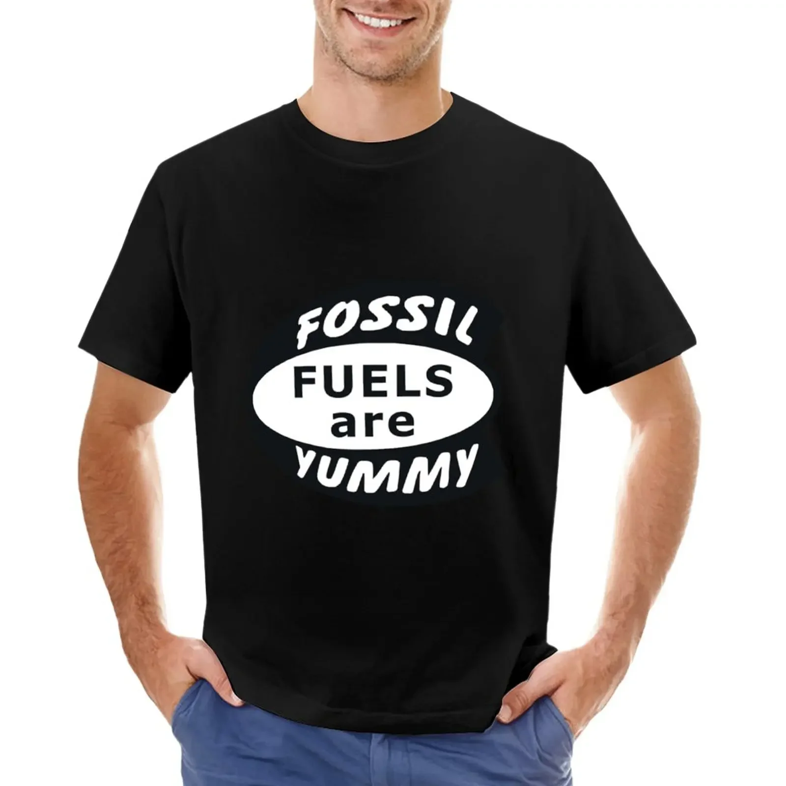 Fossil Fuels are Yummy Vintage Classic . T-Shirt sweat oversizeds vintage Men's clothing