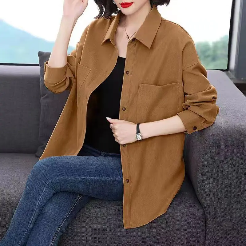 

Женский длинный висячий топ больших размеров в Корейском стиле, повседневный моющийся топ для полных сестер, весна-осень, новое поступление