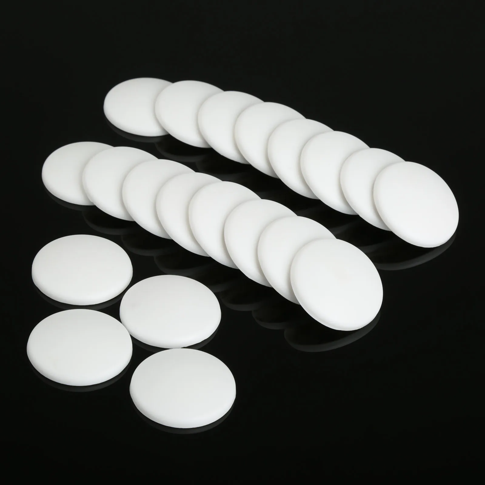 

2Pcs Round Wall Protectors Rubber White Self-adhesive Doorknob Stopper Paintable Anticollision Stickers Household Door Handle
