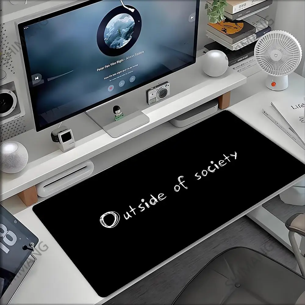 

Tapis de bureau de grande taille - tapis de souris black premium simple - série de tapis de clavier - accessoire pour ordinateur