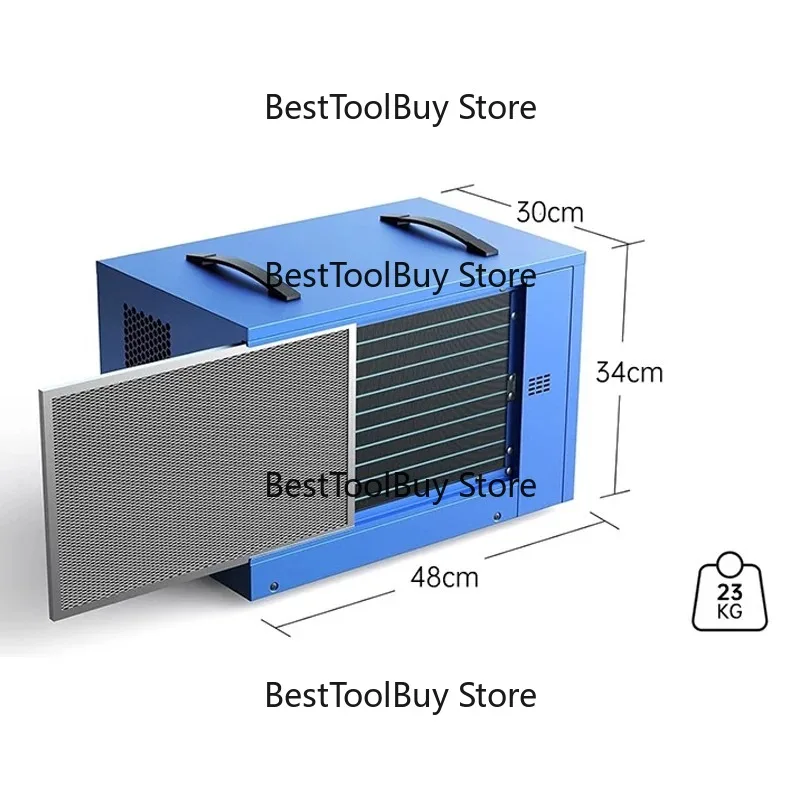 Large Capacity Duct Dehumidifier, Suspended Central Hidden Moisture Absorber for Commercial Industrial Use