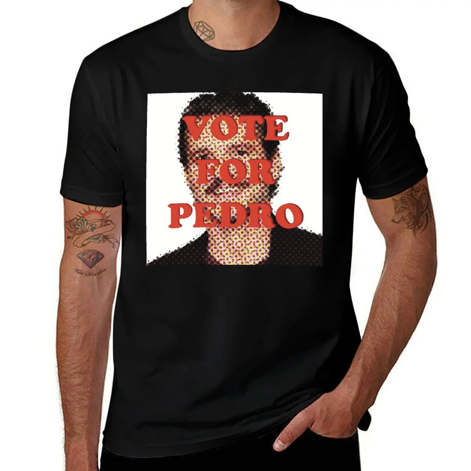 

Vote for Pedro T-Shirt boys whites funny shirt cotton graphic t shirts big and tall t shirts for men