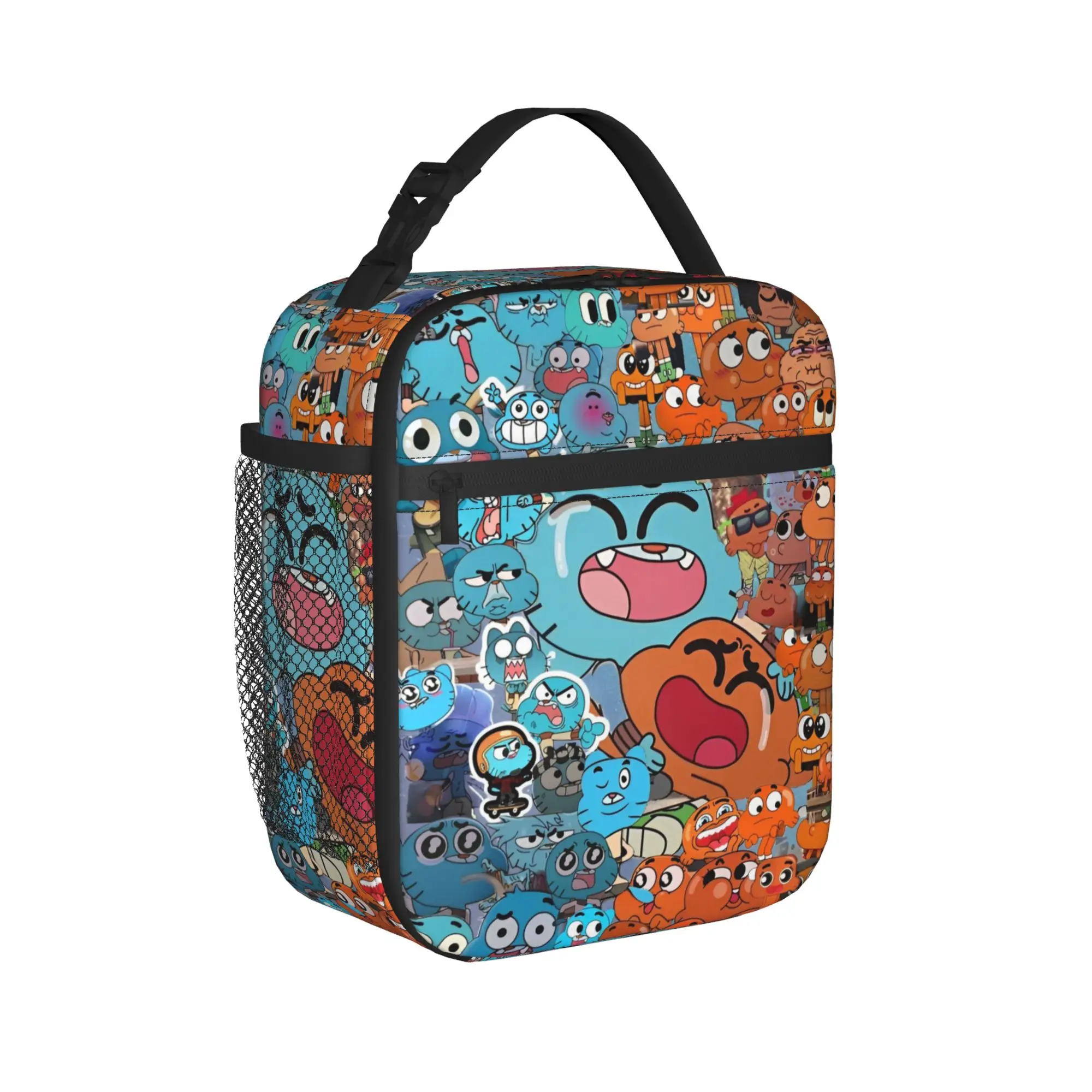 The Amazing World of Gumballs Accessories Insulated Lunch Bag For Outdoor  Food Container Reusable Thermal Cooler Lunch Boxes