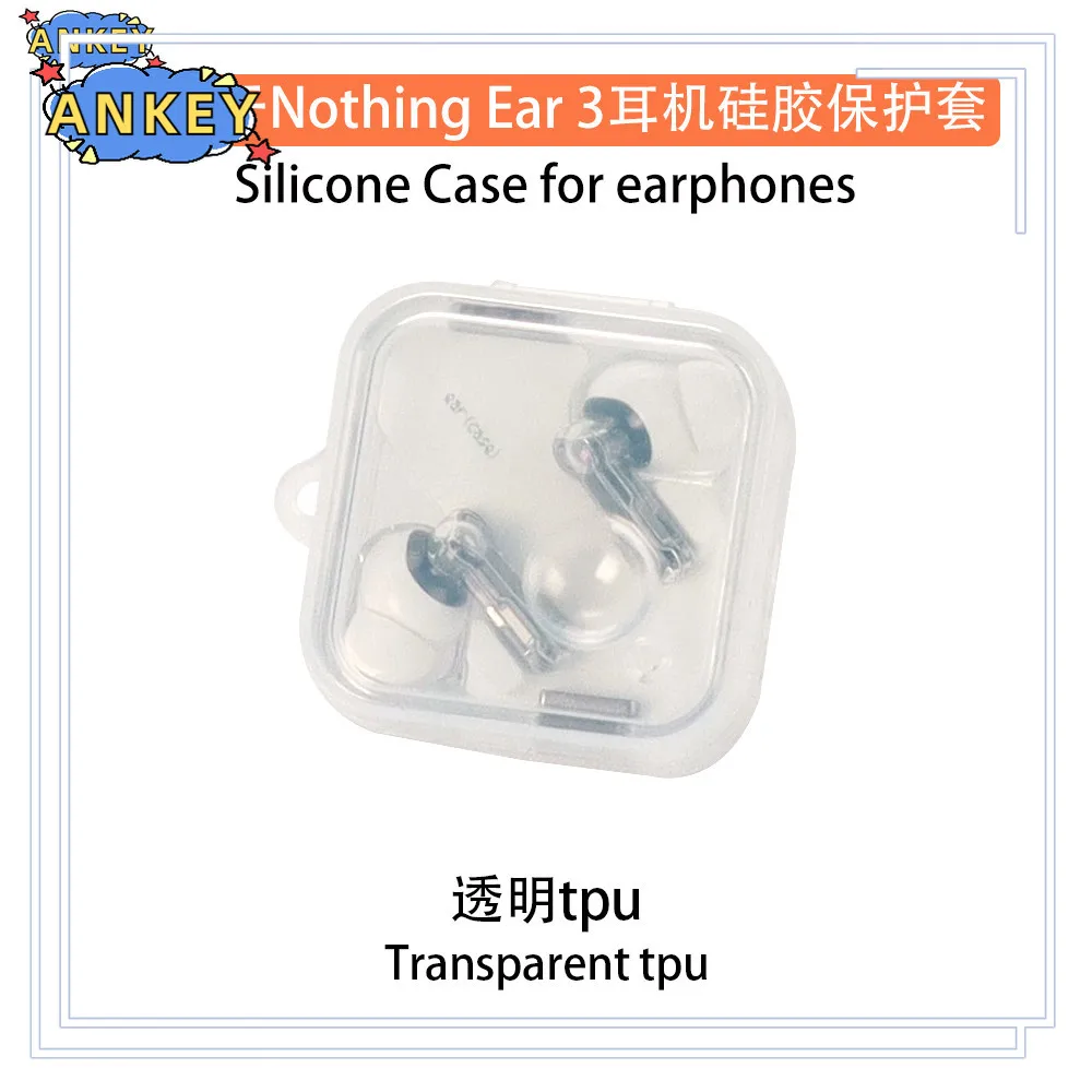Case for Nothing Ear 3 (2025) Earphone Silicone Cases With Hook Protective Shockproof Wireless Earphone Cover