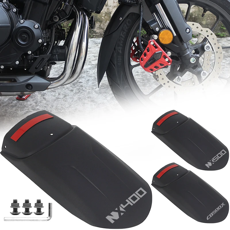 Motorcycle Front Fender Extender For Honda  NX400 NX500 2023 2024 NX 400 NX 500  CB500X 2022 2023 Accessories Mudguard Extension