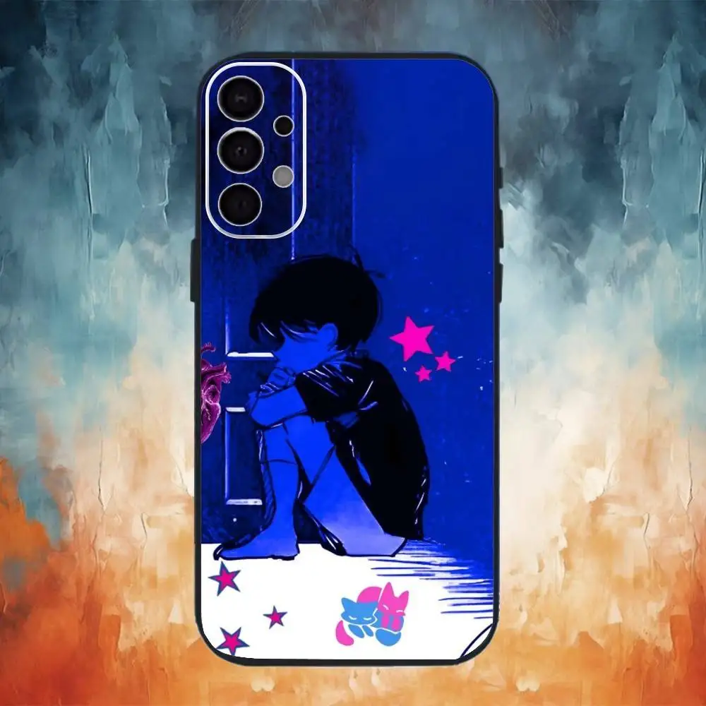 O-Omori ゲームフォンケース サムスン S25、S24、S21、S22、S23、S30、ウルトラ、S20、プラス、Fe、ノート、10、9、5G ブラックカバー