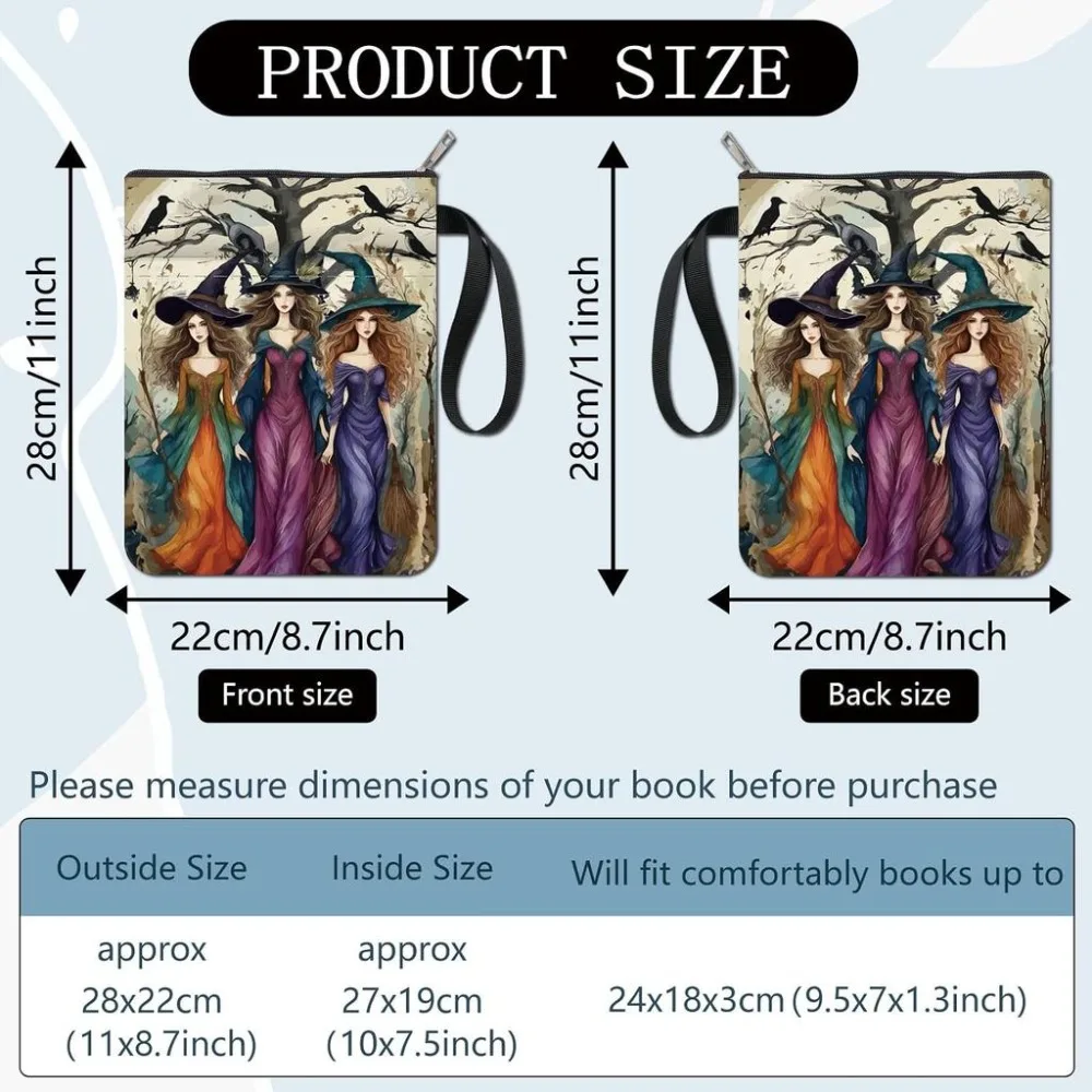 11x8.6In Book Cover Personality Magic Cloth Fabric Sleeve Pocket Washable Reusable Double Sided Notebook Wraps Paperback