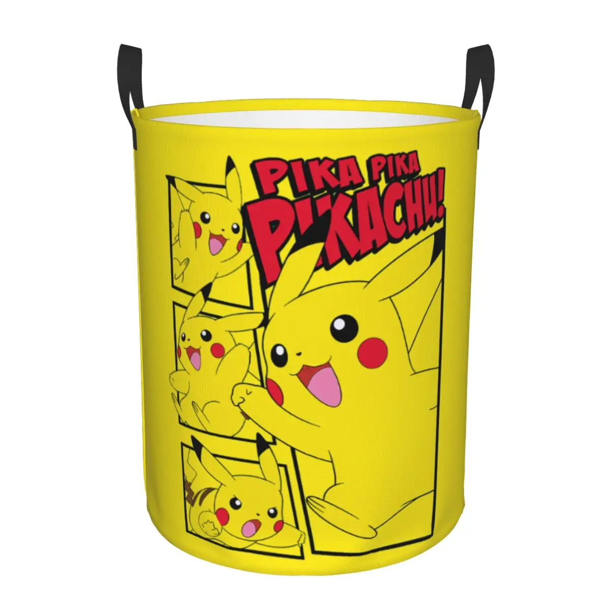 

Складная корзина для белья с аниме-принтом P-Pikachu, игровая корзина для хранения игрушек и одежды