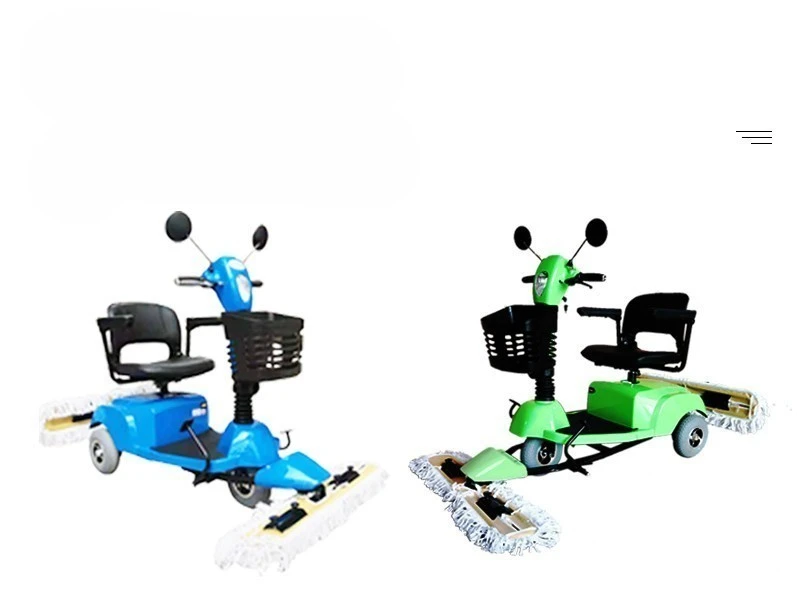 Best Sell Ride on Floor Sweepers Tricycle Floor Mop Propelled Three Wheel Dust Cart