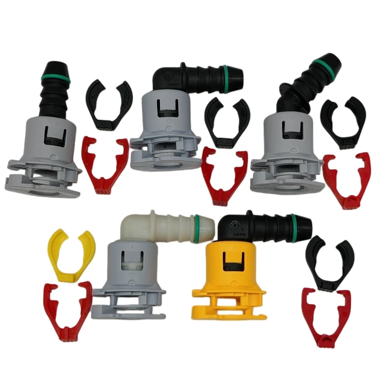 7.89-ID8 auto Fuel line quick connector with double V clip lock SAE 5/16 Fuel pipe joint plastic female for car 2pcs a lot